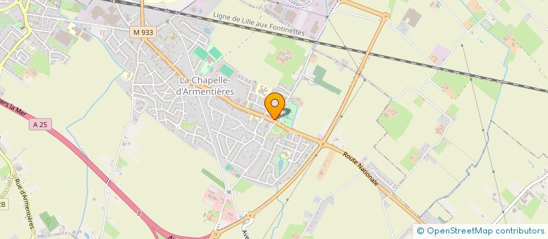 localisation de l'entreprise KEVIN ET TIPHAINE GENTE  LA CHAPELLE-D'ARMENTIERES