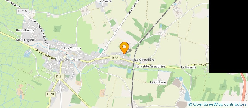 localisation de l'entreprise KEVIN FROGER RENOV  BOIS-DE-CENE