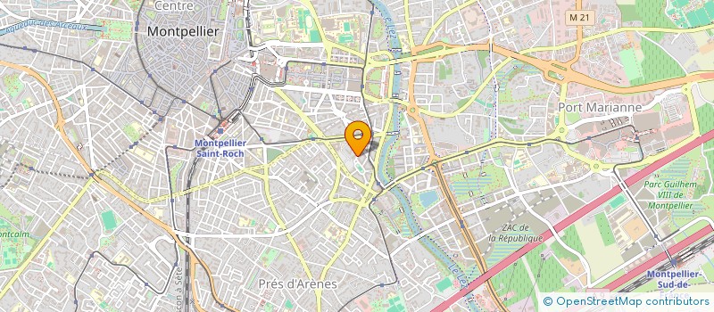 localisation de l'entreprise KEVIN GINEL ARCHITECTE  MONTPELLIER