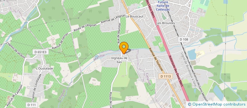 localisation de l'entreprise KEVIN LAINE PESTEL  MERIGNAC