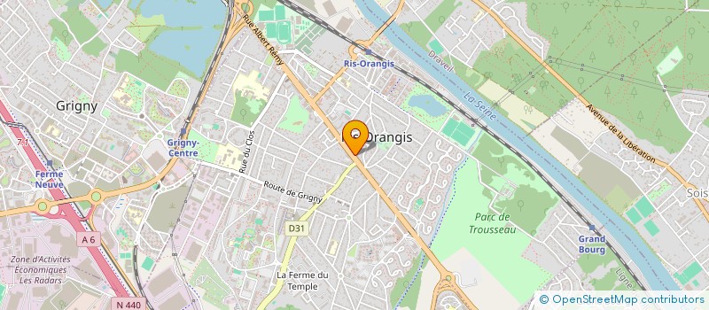 localisation de l'entreprise KEVIN TAXI à RIS-ORANGIS