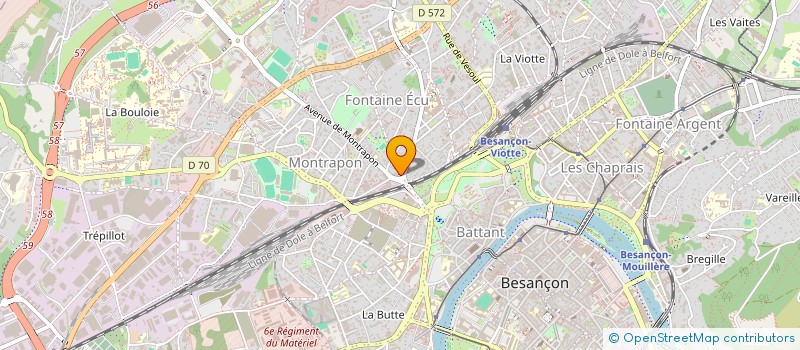 localisation de l'entreprise KEVIN TRAMCOURT ET JULIEN BOZONET, AGENTS GENERAUX AXA  BESANCON