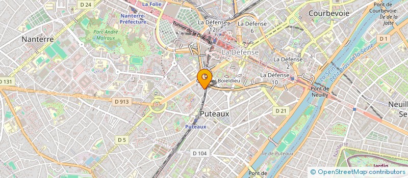 localisation de l'entreprise KEVIN ZHU CONSEIL  PUTEAUX