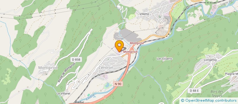 localisation de l'entreprise KEVINVEST  AIME-LA-PLAGNE