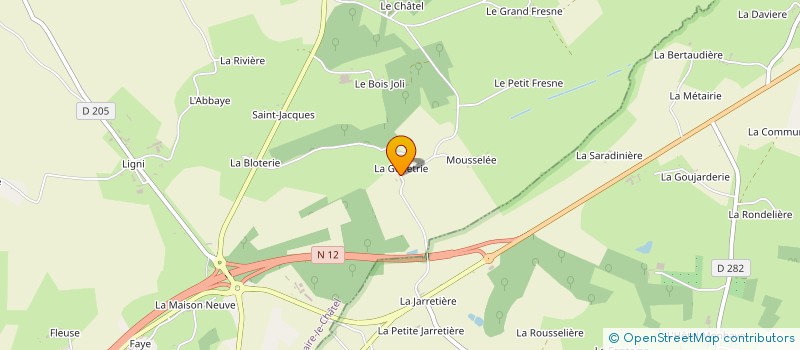 localisation de l'entreprise KEVIR à SAINT-HILAIRE-LE-CHATEL