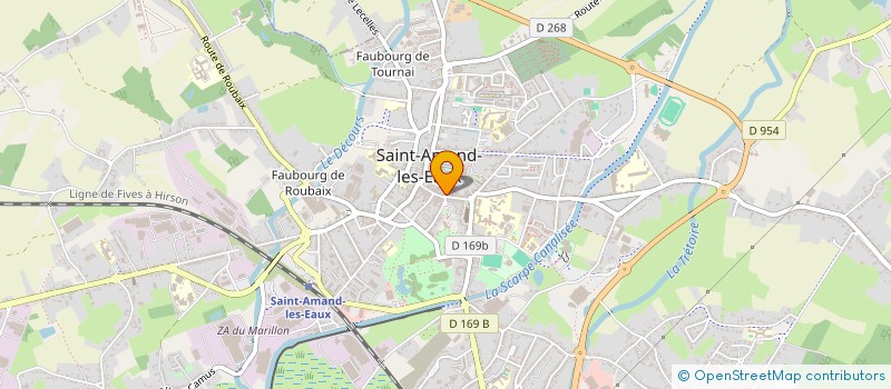 localisation de l'entreprise KEVLAKTECH à ST AMAND-LES-EAUX