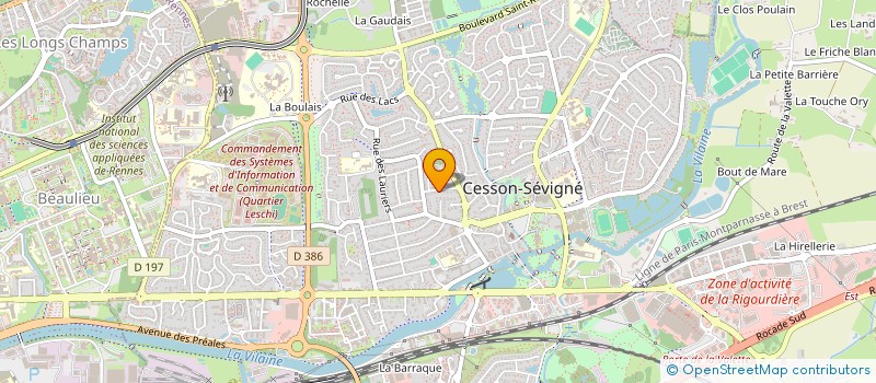 localisation de l'entreprise KEVREDAD à CESSON-SEVIGNE