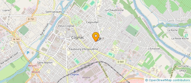 localisation de l'entreprise KEY-WEST à COGNAC
