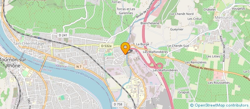 localisation de l'entreprise KEYCO  TAIN-L'HERMITAGE