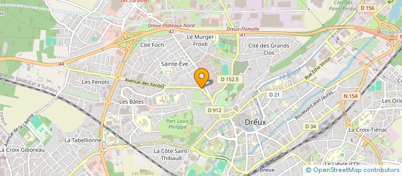 localisation de l'entreprise KEYFET à DREUX