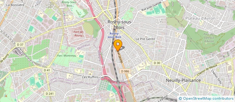 localisation de l'entreprise KEYLOCATION à ROSNY-SOUS-BOIS