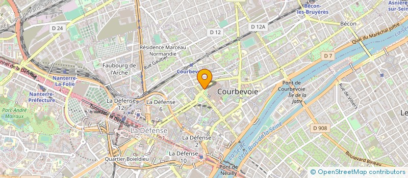 localisation de l'entreprise KEYSTONE CYBERSECURITY à COURBEVOIE