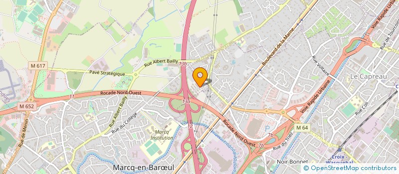 localisation de l'entreprise KEYTECH à MARCQ-EN-BARŒUL