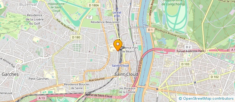 localisation de l'entreprise KEYVESTA à SAINT-CLOUD