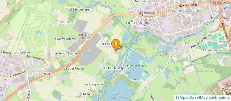 localisation de l'entreprise KEYWEST SOFTWARE ET SERVICES à LE RHEU