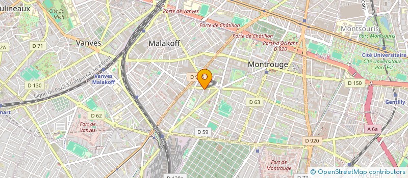 localisation de l'entreprise KEYZIT IMMOBILIER  MONTROUGE