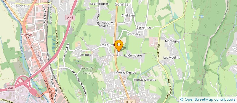 localisation de l'entreprise KF  SONNAZ