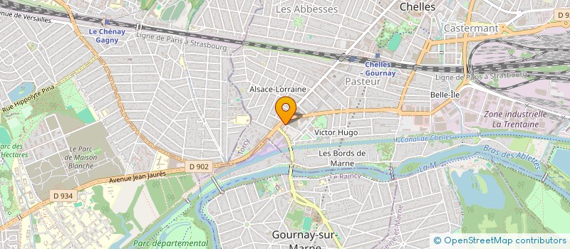 localisation de l'entreprise KF BATIMENT à CHELLES