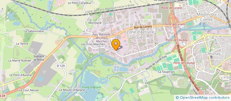 localisation de l'entreprise KF BRETAGNE à RENNES