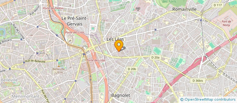 localisation de l'entreprise KF BUREAUTIQUE à LES LILAS