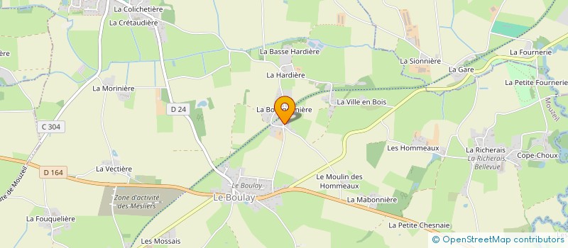 localisation de l'entreprise KF CHARPENTE à MOUZEIL