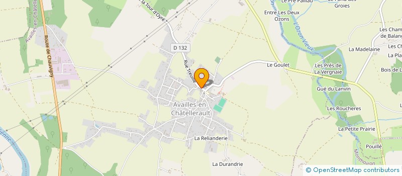 localisation de l'entreprise KF CONSTRUCTION  AVAILLES-EN-CHATELLERAULT