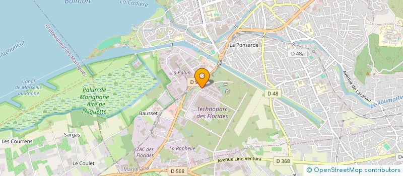 localisation de l'entreprise KF DIFFUSION à MARIGNANE