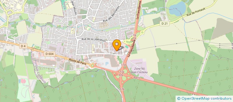 localisation de l'entreprise KF DISTRIBUTION à PONTAULT-COMBAULT