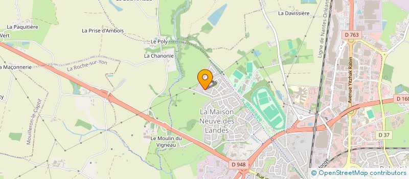 localisation de l'entreprise KF-IMMOBILIER  LA ROCHE-SUR-YON