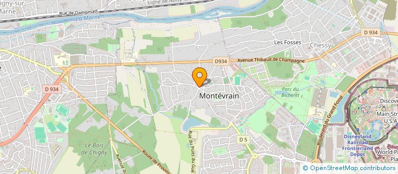 localisation de l'entreprise KF JOSS  MONTEVRAIN