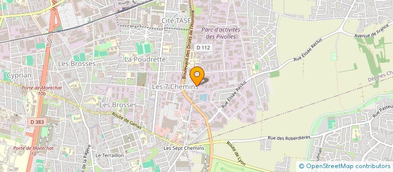 localisation de l'entreprise KF KATIA 2  DECINES-CHARPIEU