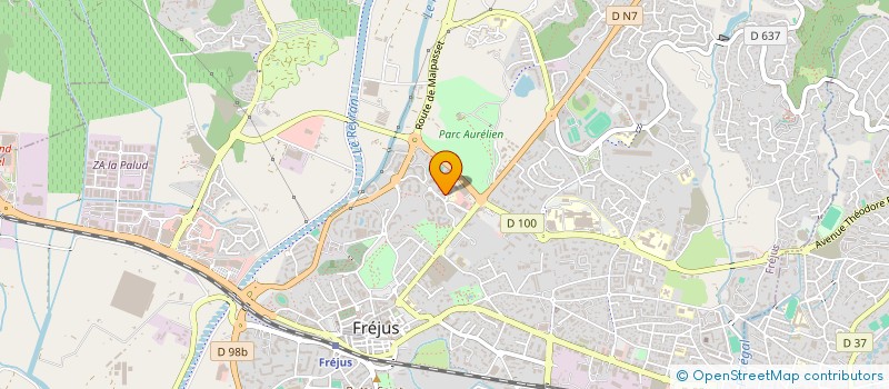 localisation de l'entreprise KF PEINTURE à FREJUS
