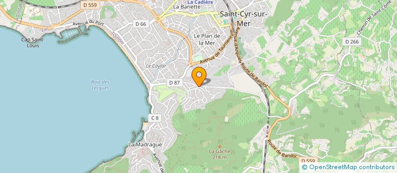 localisation de l'entreprise KF PRESSE à SAINT-CYR-SUR-MER