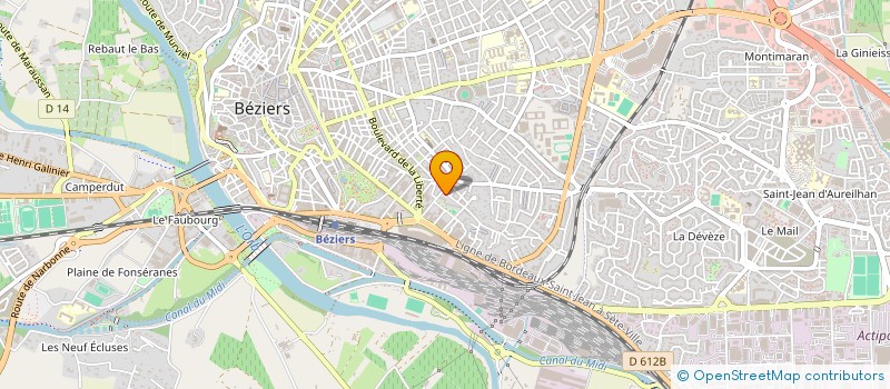 localisation de l'entreprise KF PRO FACADES  BEZIERS