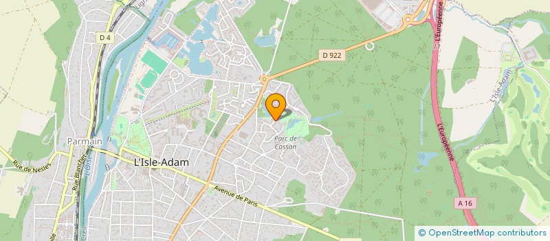 localisation de l'entreprise KF TAVERNY  ISLE ADAM