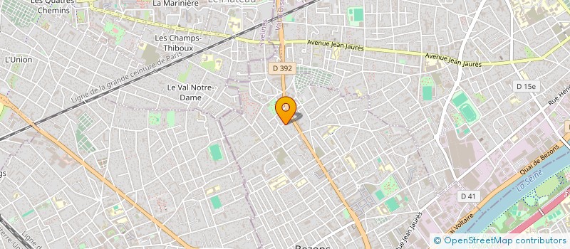 localisation de l'entreprise KF TRANSPORT  BEZONS