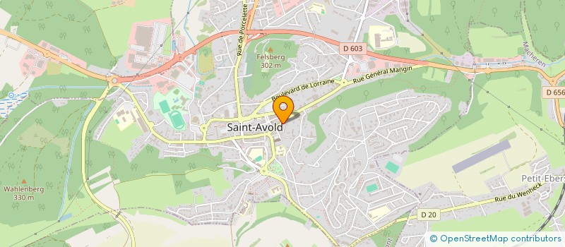 localisation de l'entreprise KF2 à SAINT-AVOLD