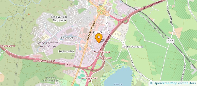 localisation de l'entreprise KF2B ENVIRONNEMENT  NARBONNE