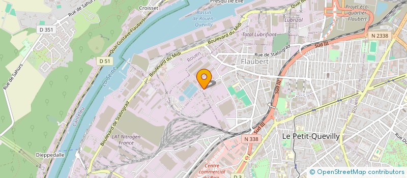 localisation de l'entreprise KFA DISTRIBUTION  LE GRAND-QUEVILLY