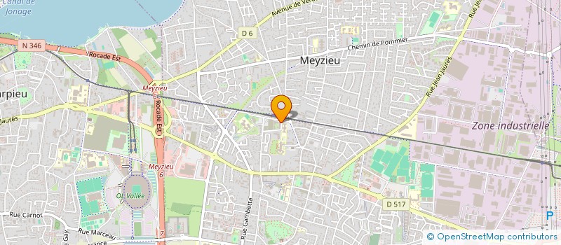 localisation de l'entreprise KFA TRANSPORT à MEYZIEU