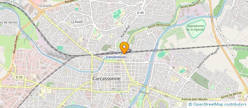 localisation de l'entreprise KFB/NEFERTITI  CARCASSONNE