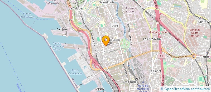 localisation de l'entreprise KFB TRANSPORTS à MARSEILLE
