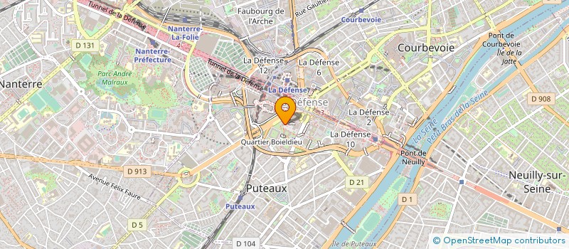 localisation de l'entreprise KFC FRANCE SAS à PUTEAUX