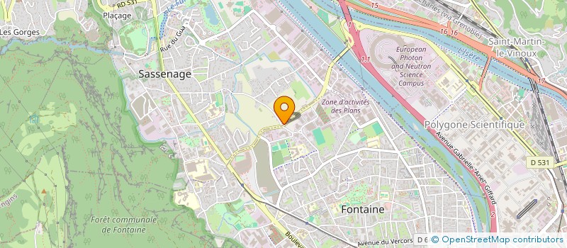 localisation de l'entreprise KFD CHAMROUSSE  SASSENAGE