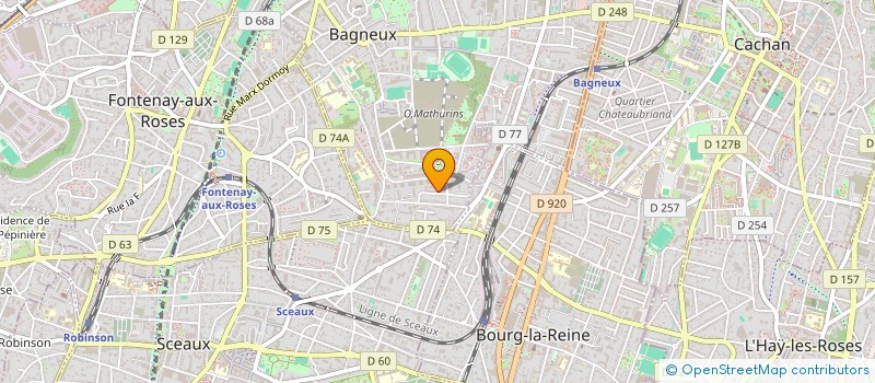 localisation de l'entreprise KFG INVEST à BAGNEUX