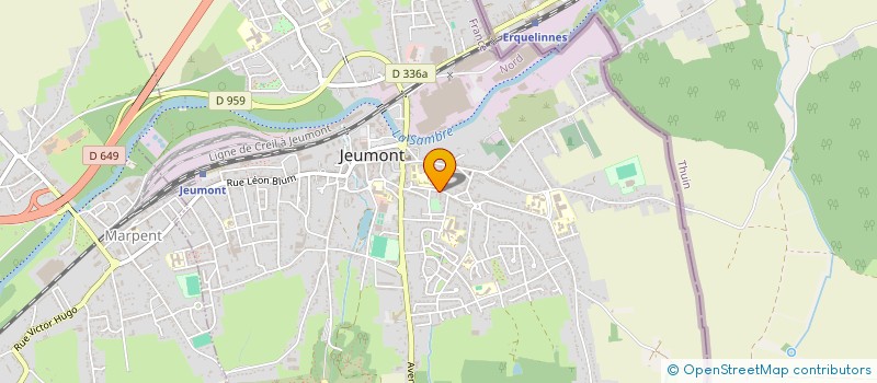 localisation de l'entreprise KFH CONSTRUCTIONS  JEUMONT