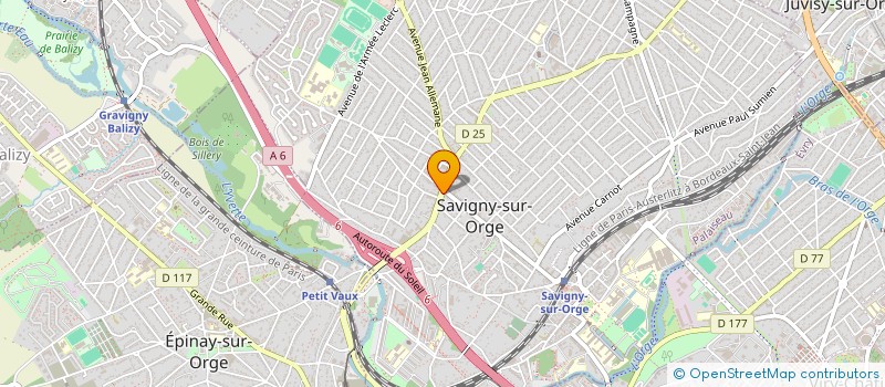 localisation de l'entreprise KFM à SAVIGNY-SUR-ORGE