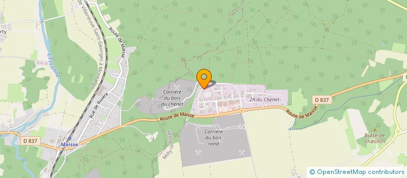 localisation de l'entreprise KFM GROUPE  MILLY-LA-FORET