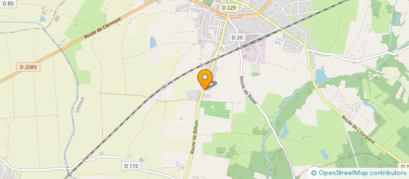 localisation de l'entreprise KFSTJ63  LEZOUX