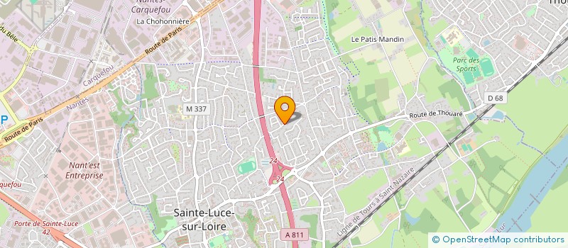 localisation de l'entreprise KFT LOIRE IMMO  SAINTE-LUCE-SUR-LOIRE